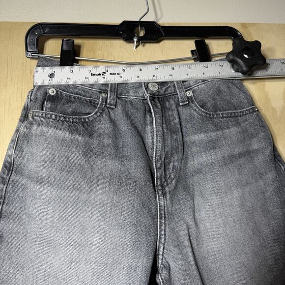 UNIQLO Gray Denim Jeans Womens Size 22 High Rise Straight Leg Casual - Picture 4 of 10